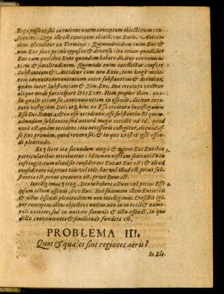 Problema III. Quot & quales sint regiones aeris?