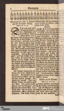 Evangelia und Episteln.