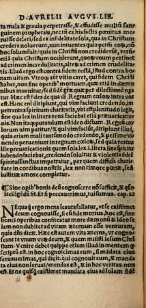Divi Avrelii Avgvstini De Fide Et Operibvs, Liber Vnvs