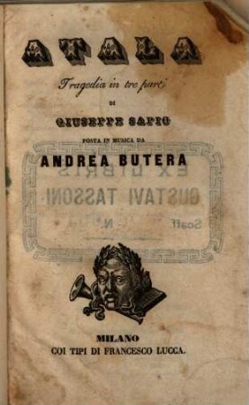 Atala : tragedia in tre parti