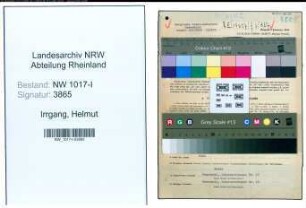 Entnazifizierung Helmut Irrgang , geb. 29.04.1904 (Betriebsingenieur)