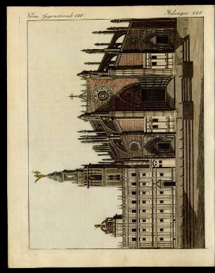 Die Cathedrale oder Metropolitan-Kirche von Sevilla.