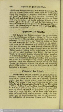 Schwindel der Pferde