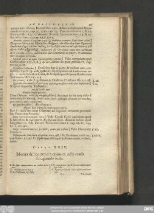 Caput XXIV. Monita de non temere etiam ex iustis causis suscipiendo bello.