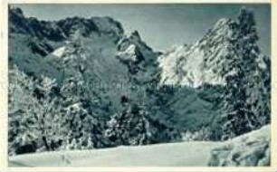 Zugspitze und Waxenstein vom Kreuzeck aus