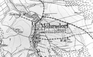 Haselbachtal-Möhrsdorf. Meßtischblatt, Sekt. Kamenz, 1883