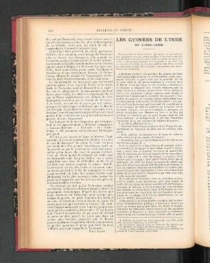 Les Guinées de l'Inde et l'Indo-Chine.