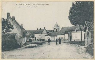 Foto von Davenescourt. La Rue du Château (Postkarte)
