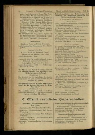 Öffentl. rechtliche Körperschaften