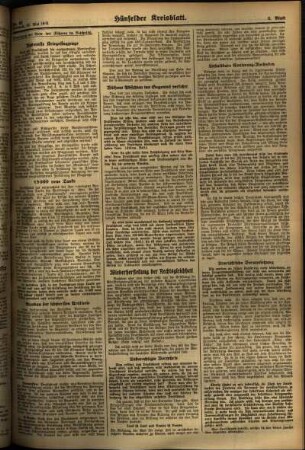 Zweite Ausgabe vom Mittwoch, den 22. Mai 1935.
