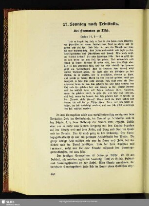 17. Sonntag nach Trinitatis