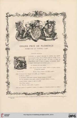 Grand Prix de Florence: Fondé par le journal L'Art