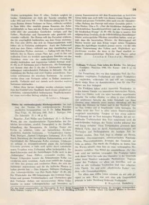 15-16 [Rezension] Blätter für württembergische Kirchengeschichte; 44. Jahrgang