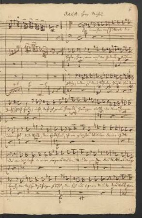 3. Recit[ativo] (T): Im Innersten erschütterte die Seele
