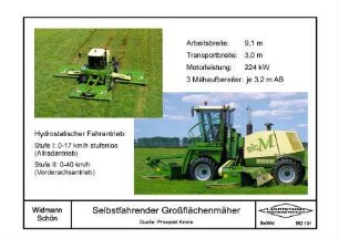 Selbstfahrender Grossflächenmäher, Krone BIG M
