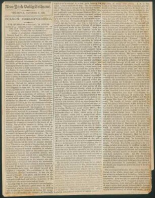 New-York Daily Tribune, Thursday, October 7, 1869; Foreign Correspondence. The Humboldt Festival in Berlin