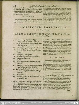 Digestorum Pars Tertia.