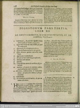 Digestorum Pars Tertia.