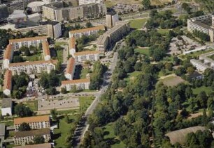 Stadtzentrum zwischen Walpurgisstraße, St. Petersburger Straße, Georgplatz und Blüherpark (Mitte: Bürgerwiese)