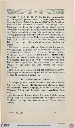 II. Türöffnungen und Pfosten