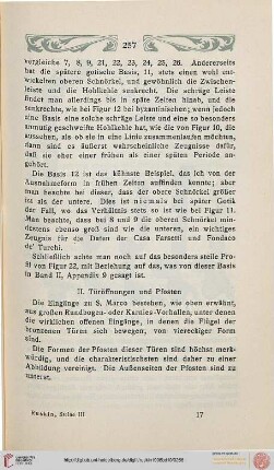 II. Türöffnungen und Pfosten