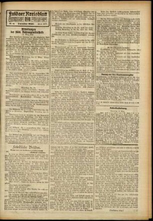 Zweite Ausgabe vom Samstag, den 15. März 1919.