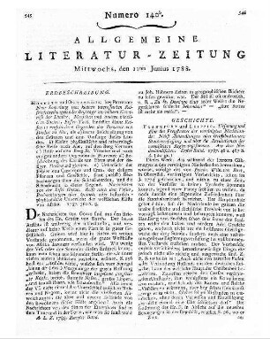Hummel, Bernhard Friedrich: Bibliothek der deutschen Alterthümer / systematisch geordnet und mit Anm. vers. von Bernhard Friedrich Hummel. - Nürnberg : Grattenauer, 1787