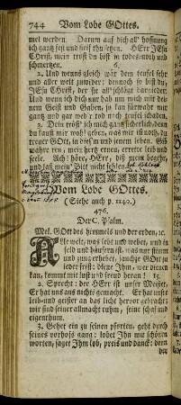 (XLV.) Vom Lobe Gottes.