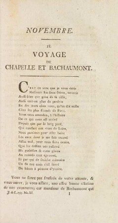 18. Voyage De Chapelle Et Bachaumont.
