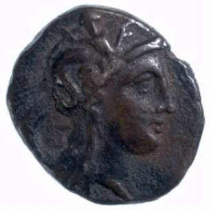 Münze, Diobol, ca. 410-350 v. Chr.