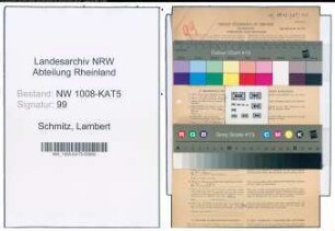 Entnazifizierung Lambert Schmitz , geb. 22.10.1910 (Baecker)