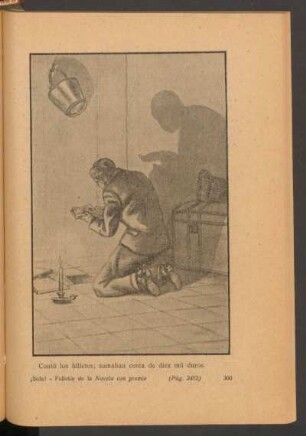 Contó los billetes; sumaban cerca de diez mil duros. - [Ilustración]