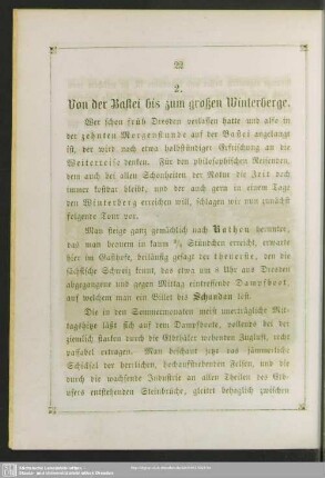 2. Von der Bastei bis zum großen Winterberge