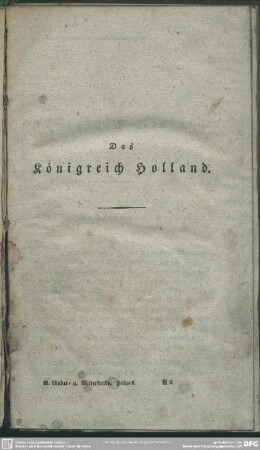 Das Königreich Holland
