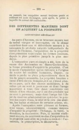 Des différentes manières dont on acquiert la propriété