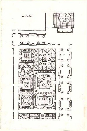Hildebrand, Adolf von; Friedhofsanlagen - Grundriss, Teilgrundriss