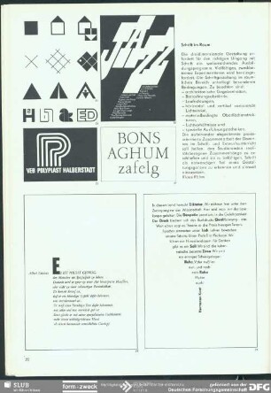 Schrift im Raum : 95 Jahre Fachschule für Werbung und Gestaltung Berlin