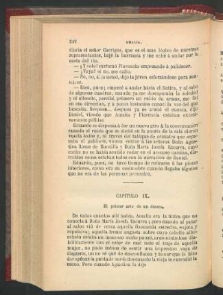 Capítulo IX. - El primer acto de un drama.