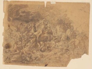 Hermann der Cherusker in der Schlacht