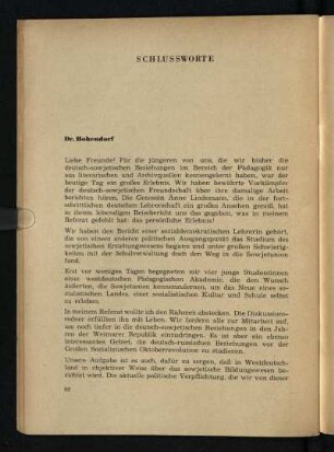 Schlussworte
