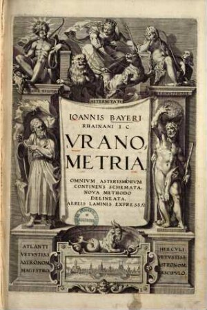 Ioannis Bayeri Rhainani I. C. Vranometria : Omnivm Asterismorvm Continens Schemata ; Nova Methodo Delineata, Aereis Laminis Expressa
