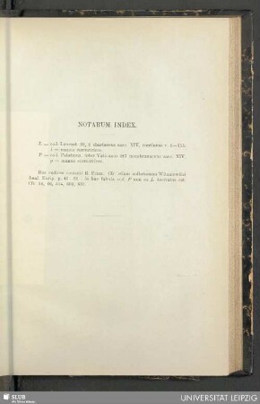 Notarum index