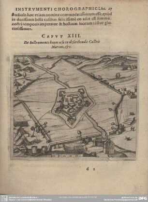 Caput XIII. De Instrumenti hujus usu in describendis Castris Martiis, etc.