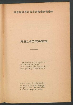 Relaciones
