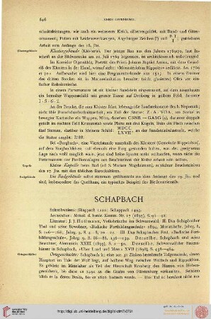 ⟦Schapbach⟧