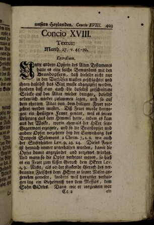 Concio XVIII. Textus: Matth. 27 . v. 45 - 50.