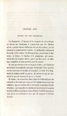 Chapitre XXIV. Idiomes des iles Philippines