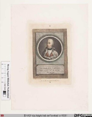Bildnis Karl (Ludwig), Erzherzog von Österreich, 1822 Herzog von Teschen