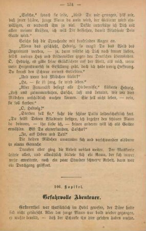 106. Kapitel. Gefahrvolle Abenteuer.