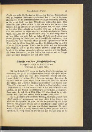 Kämpfe vor der "Siegfriedstellung"